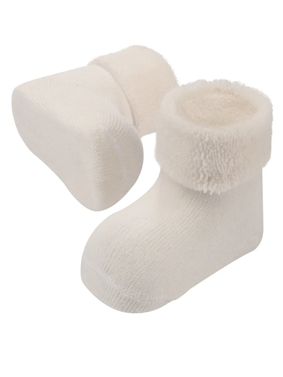Носки детские махровые Mansita Mi, цв.молочный