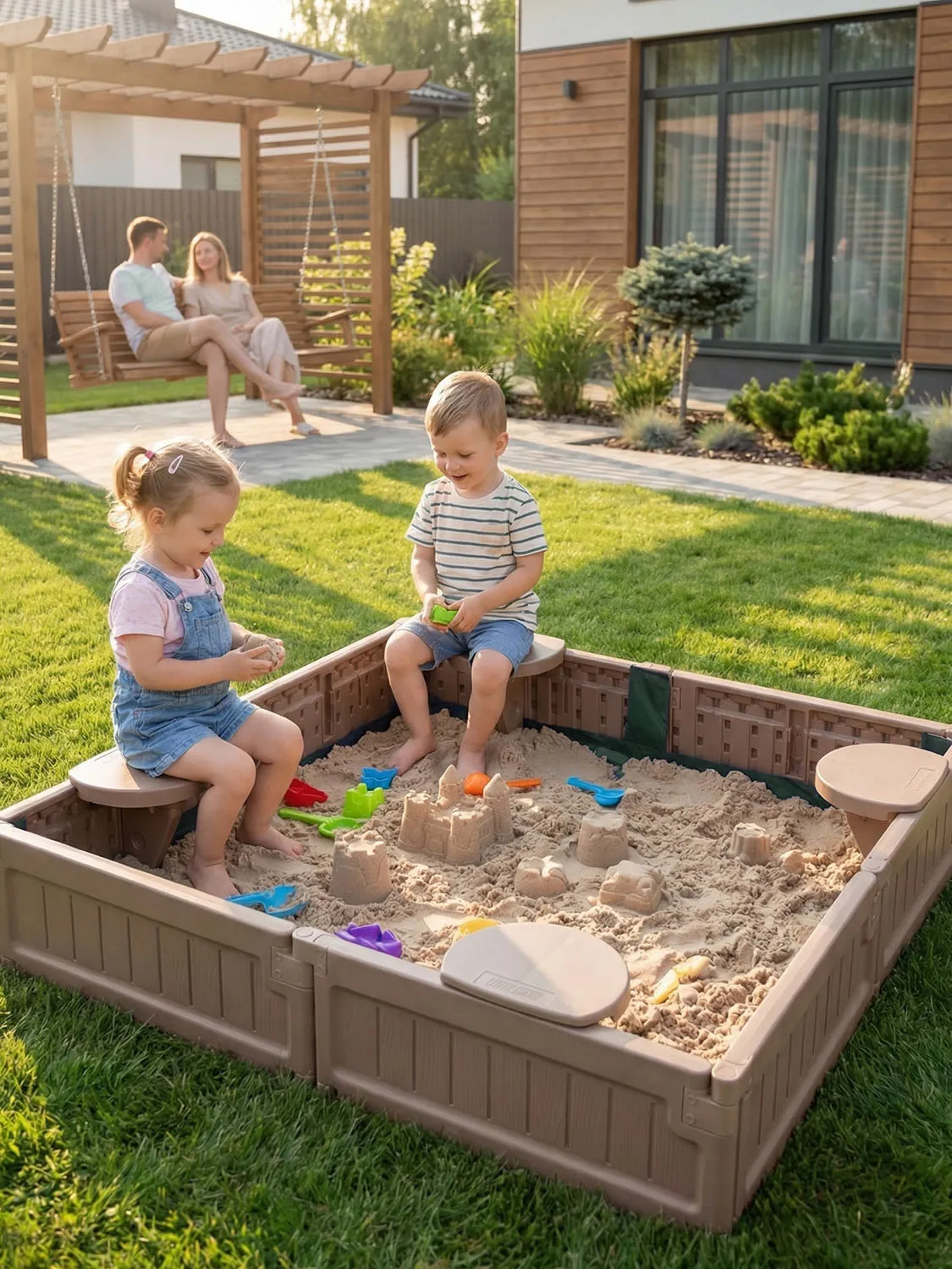 Песочница UNIX Kids квадратная Square 123