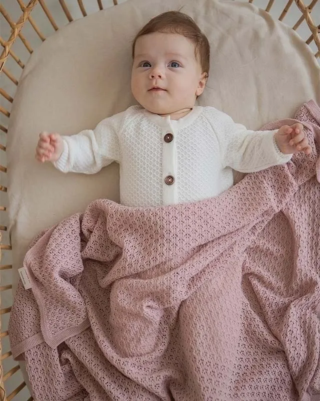 Плед-пеленка Loomknits ажурная