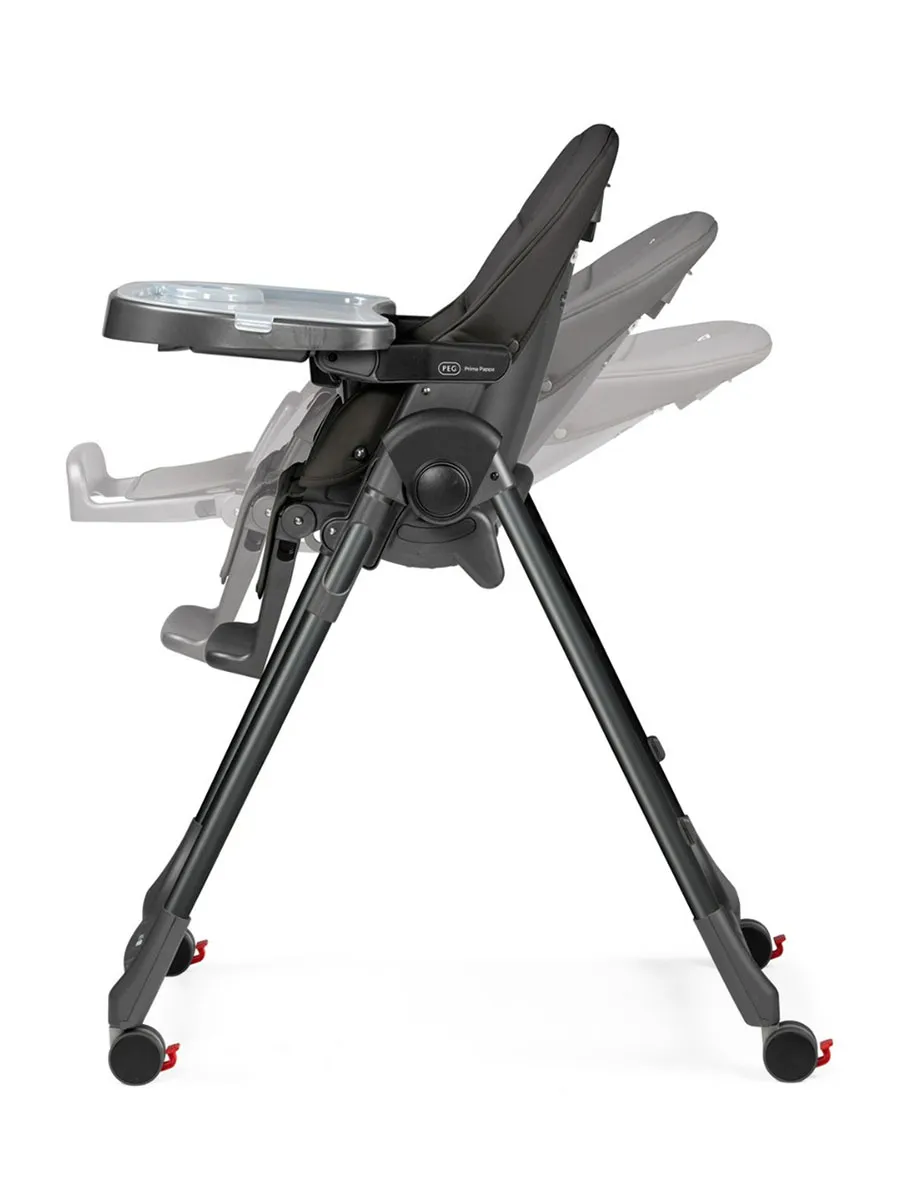 Стул для кормления Peg-Perego Prima Pappa Follow Me Черный (True Black). Изображение 5