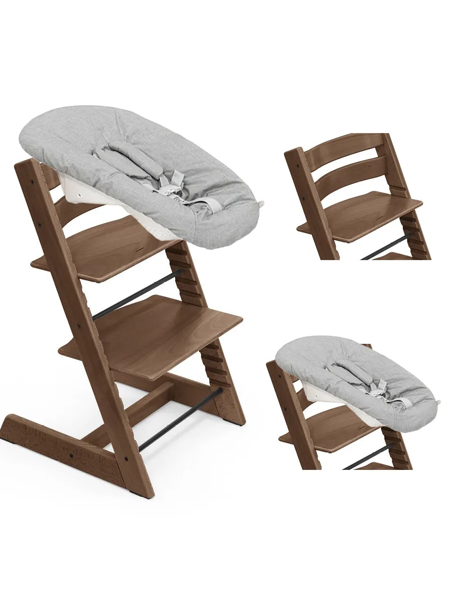 Стульчик растущий для новорожденных Stokke Tripp Trapp бук с сиденьем Newborn
