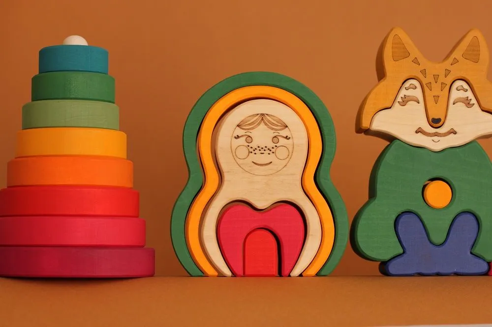 Пирамидка-пазл Skandico «Матрешка»