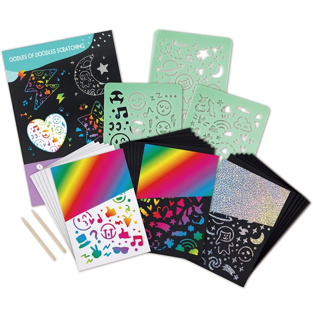 Набор для творчества Hape «Радужные блестки» с трафаретами