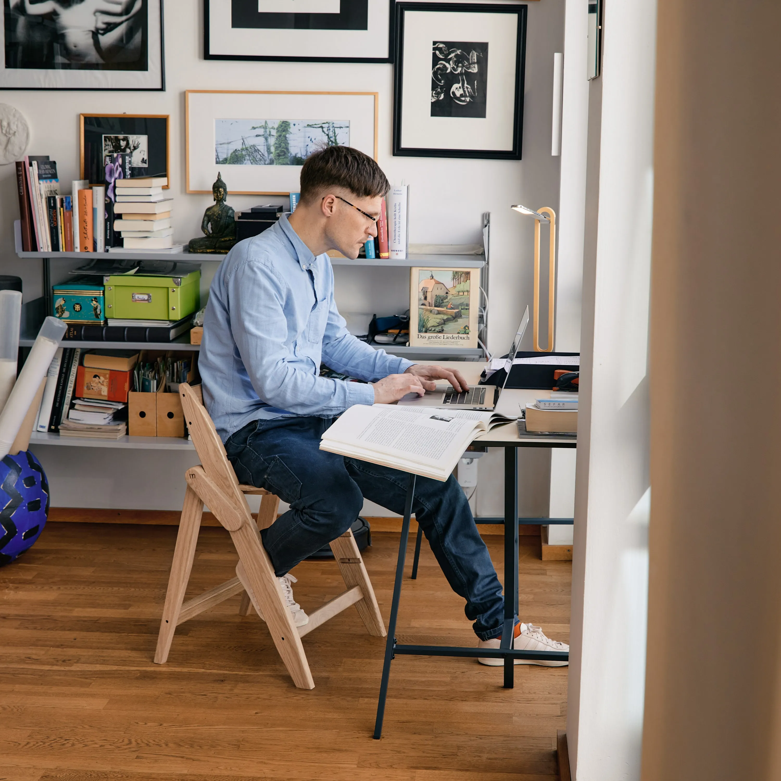 Растущий стульчик Moji by ABC-Design Yippy ВСЁ ВКЛЮЧЕНО oak, текстиль mint