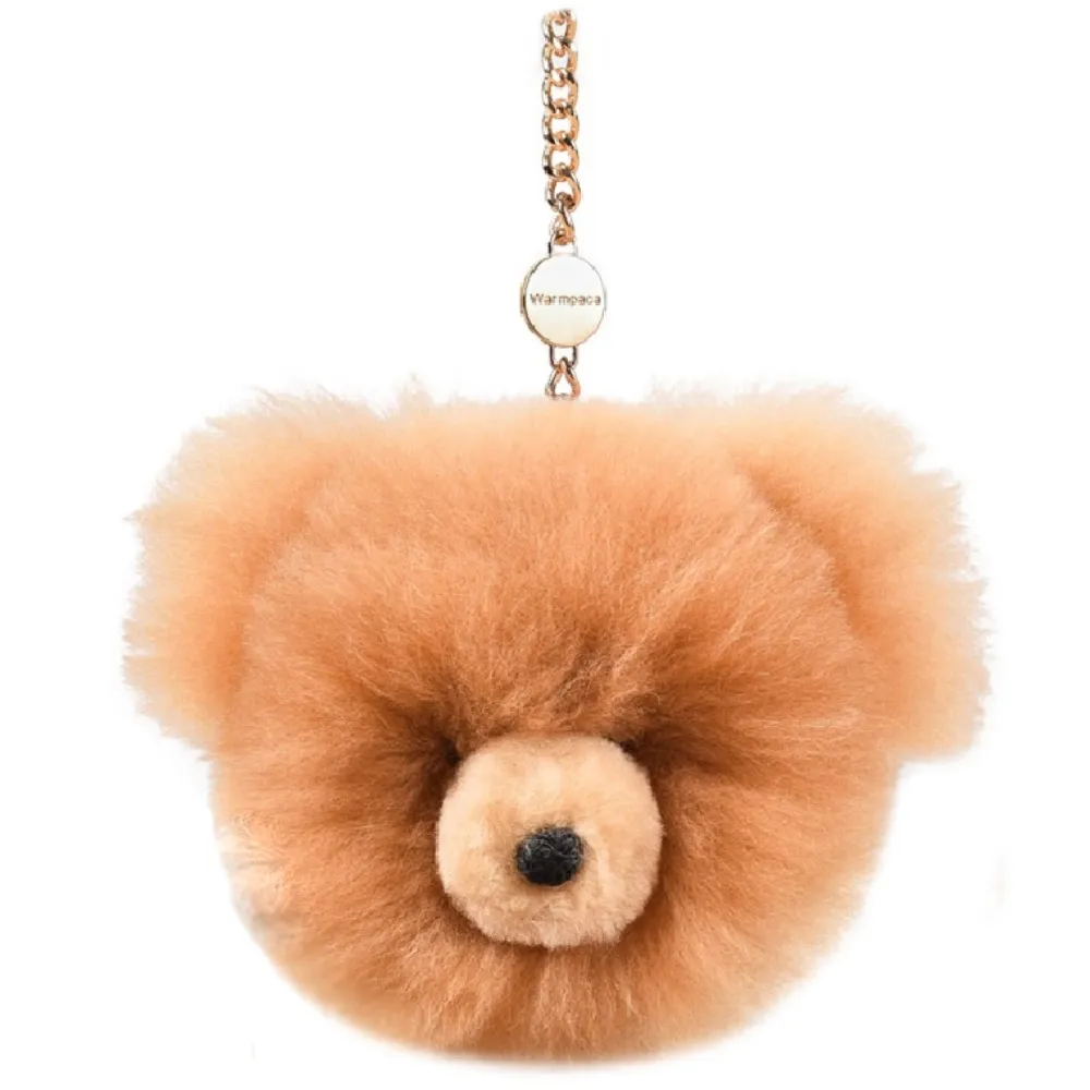 Подвеска-помпон ЛеРаРу медвежонок Сосновая шишка 13 см