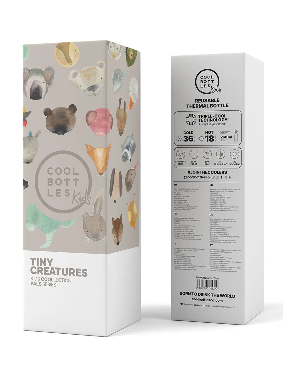 Термос-термобутылка Cool Bottles Kids серия Pals Tiny Creatures 260мл CBBK26TC. Изображение 3