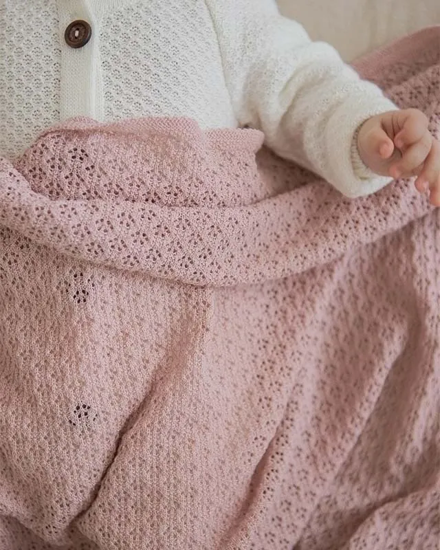 Плед-пеленка Loomknits ажурная
