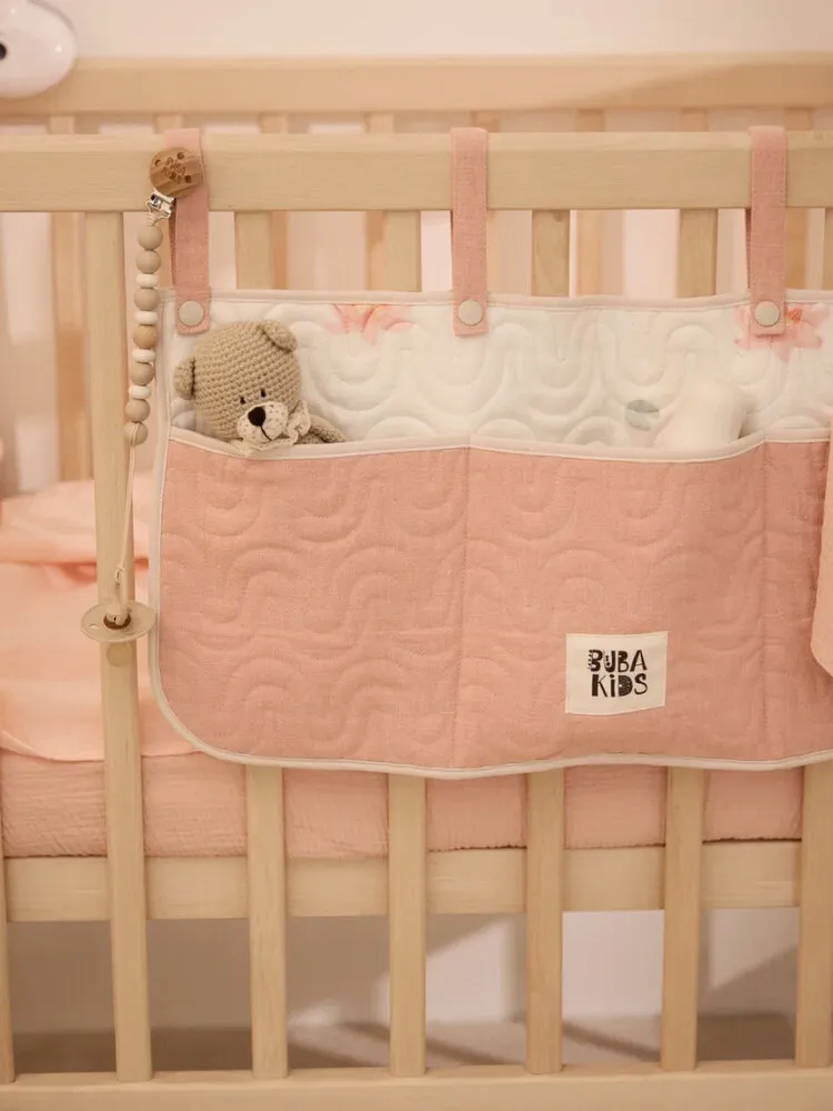 Органайзер для кроватки BUBA KIDS Кувшинка розовая/Пудра BKORG01-02. Изображение 5