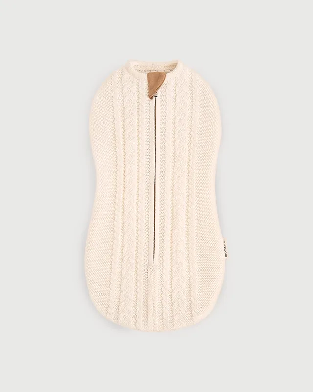Кокон детский LoomKnits Oliver вязаный Кремовый 62 (0-3 мес) LW0190-013-62. Изображение 1