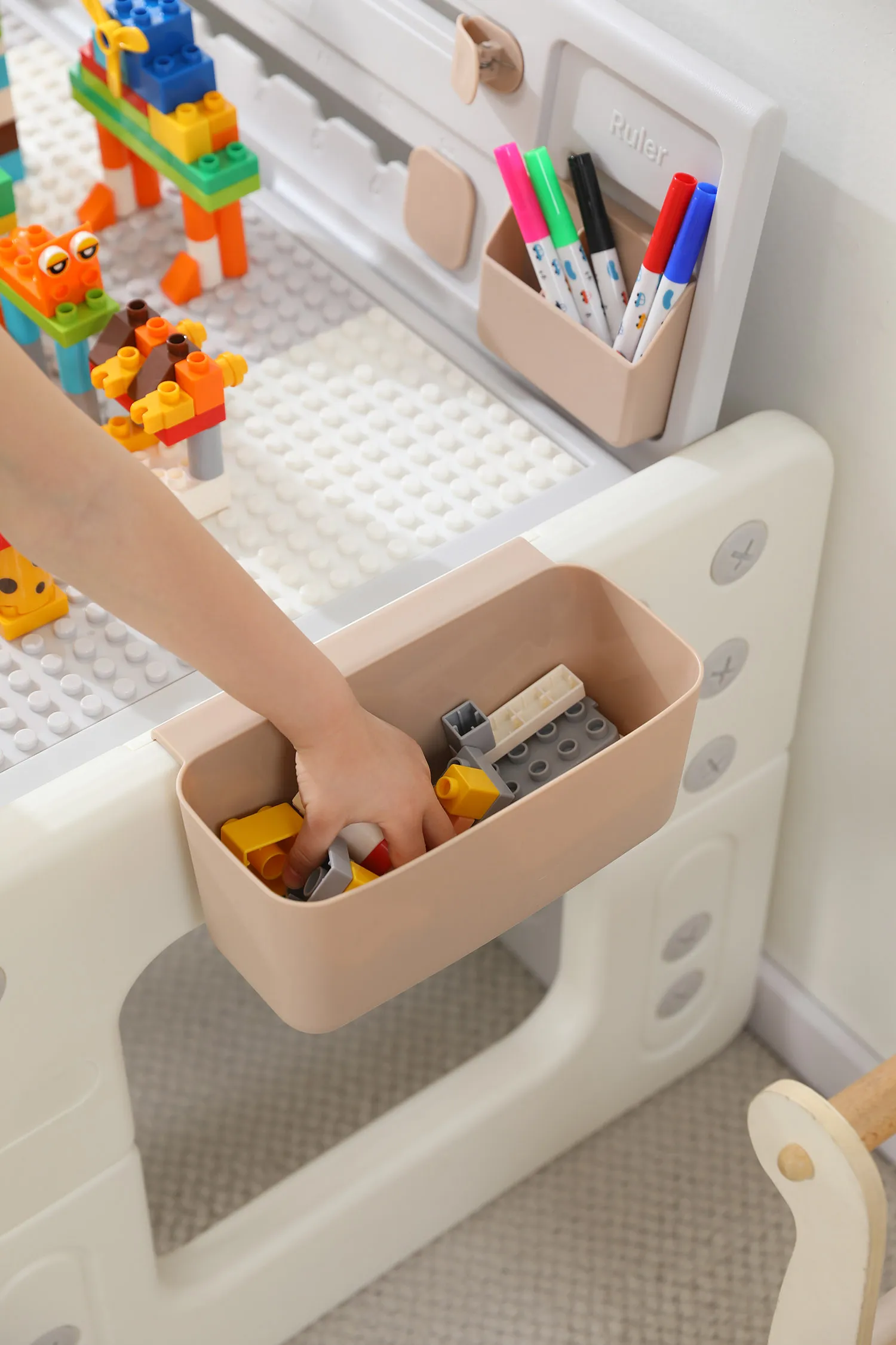 Стол со стульчиком 4 в 1 детский развивающий UNIX Kids Camel PPT4IN1CL