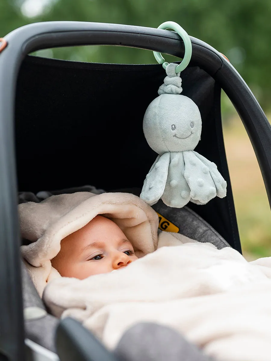 Игрушка мягкая Nattou Soft toy Lapidou Octopus Осьминог с вибрацией шалфей (sage green) 876544. Изображение 4