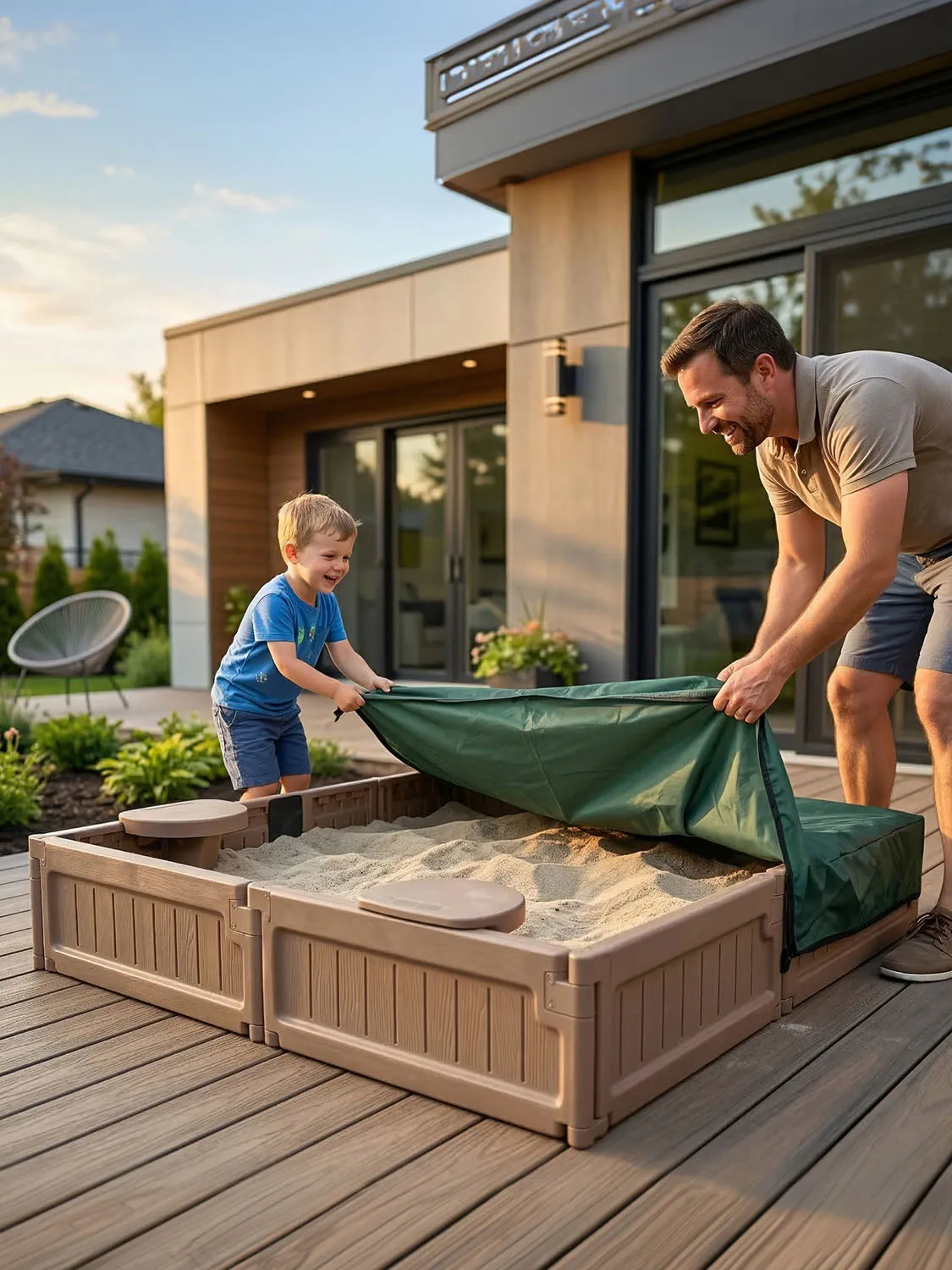 Песочница UNIX Kids квадратная Square 123