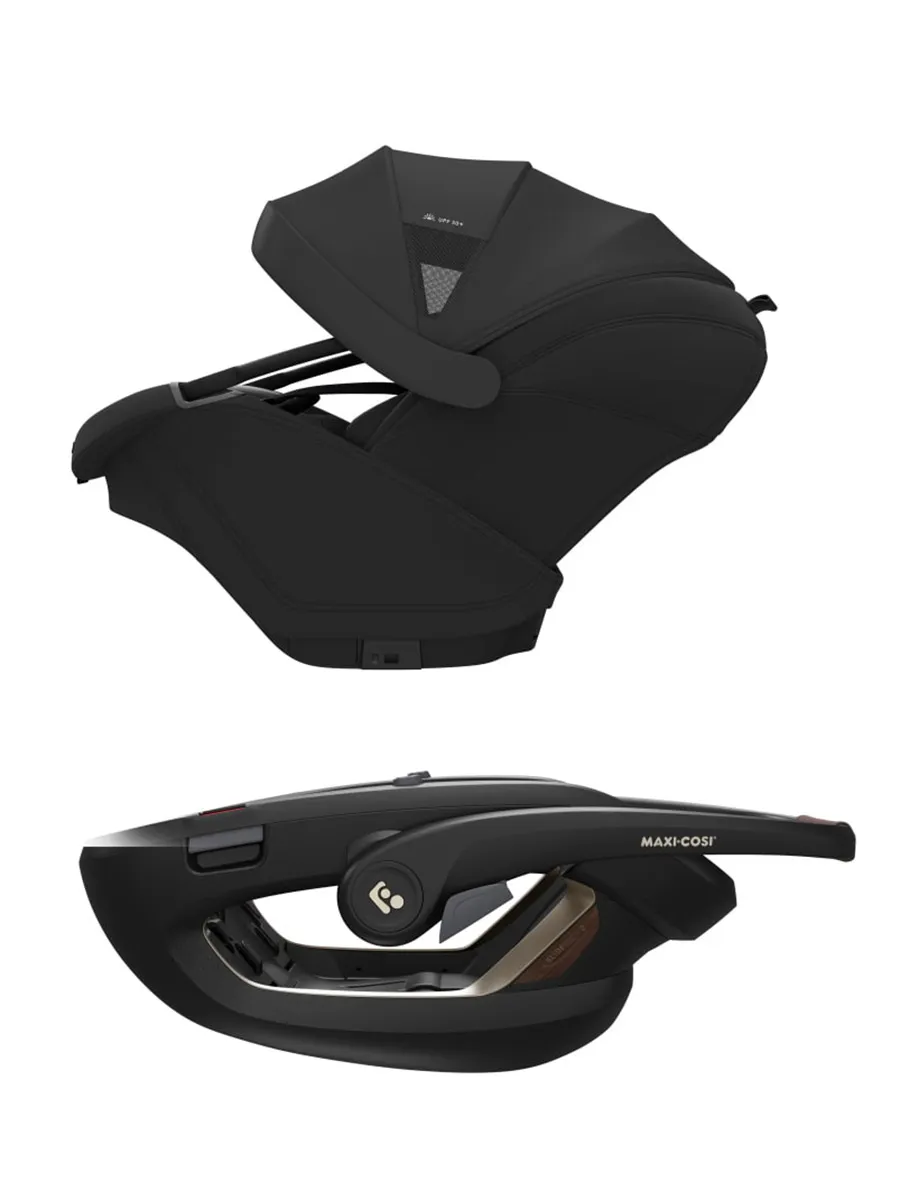 Автокресло 0+ Maxi-Cosi Coral Slide Pro, черный (onyx black). Изображение 3