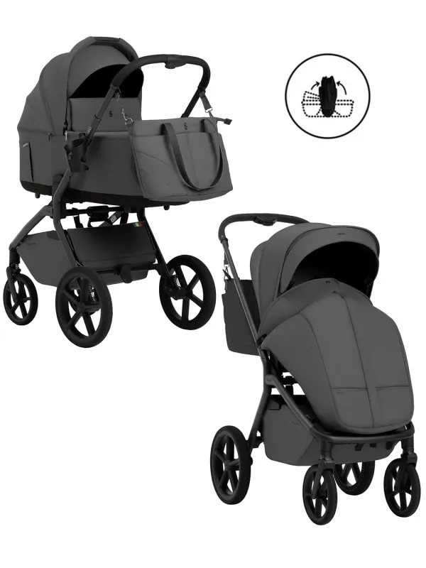 Коляска 2 в 1 SBL /Sweet Baby Orso Black. Изображение 44
