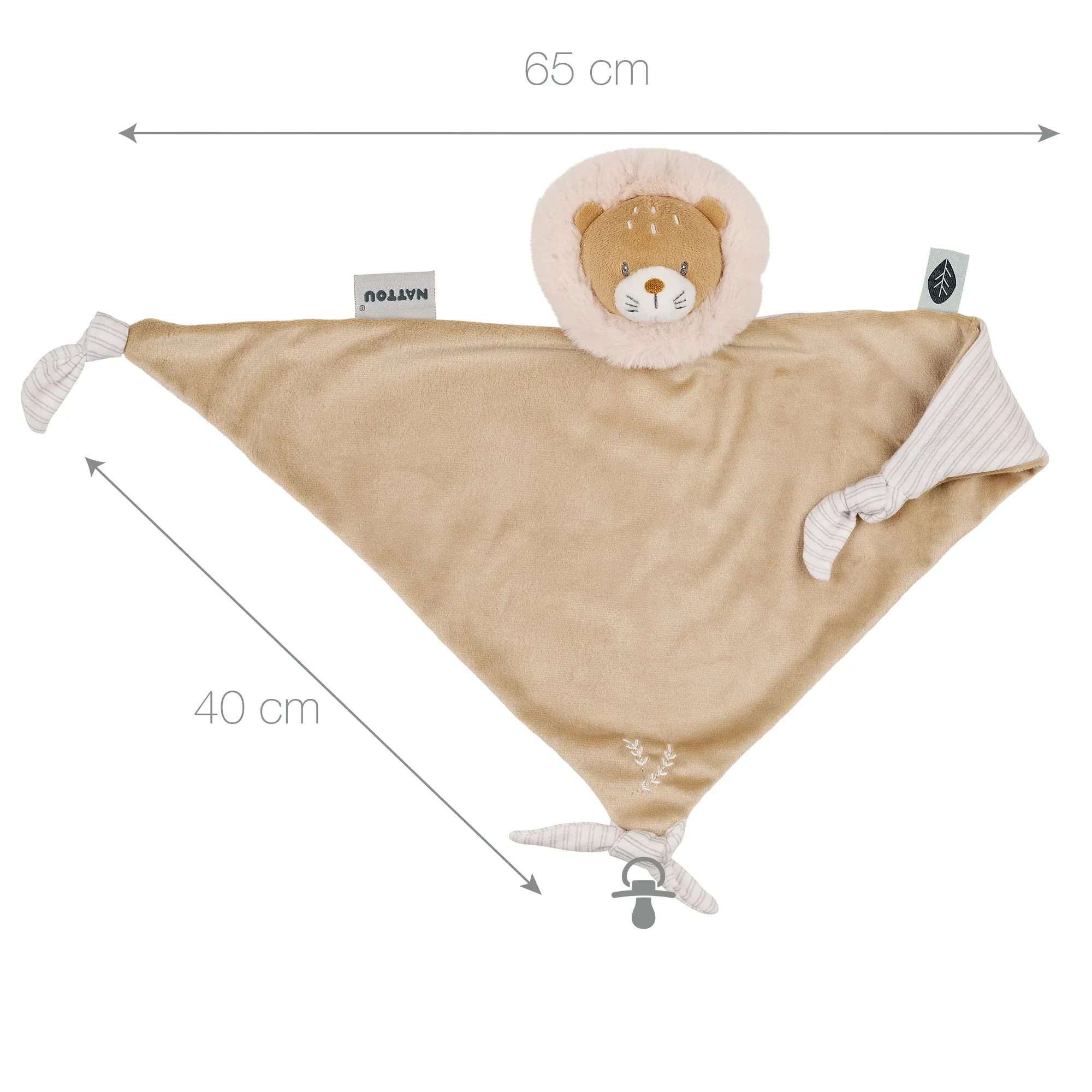 Игрушка мягкая Nattou Doudou большая FLO, ERNEST & OLI Лев 682107