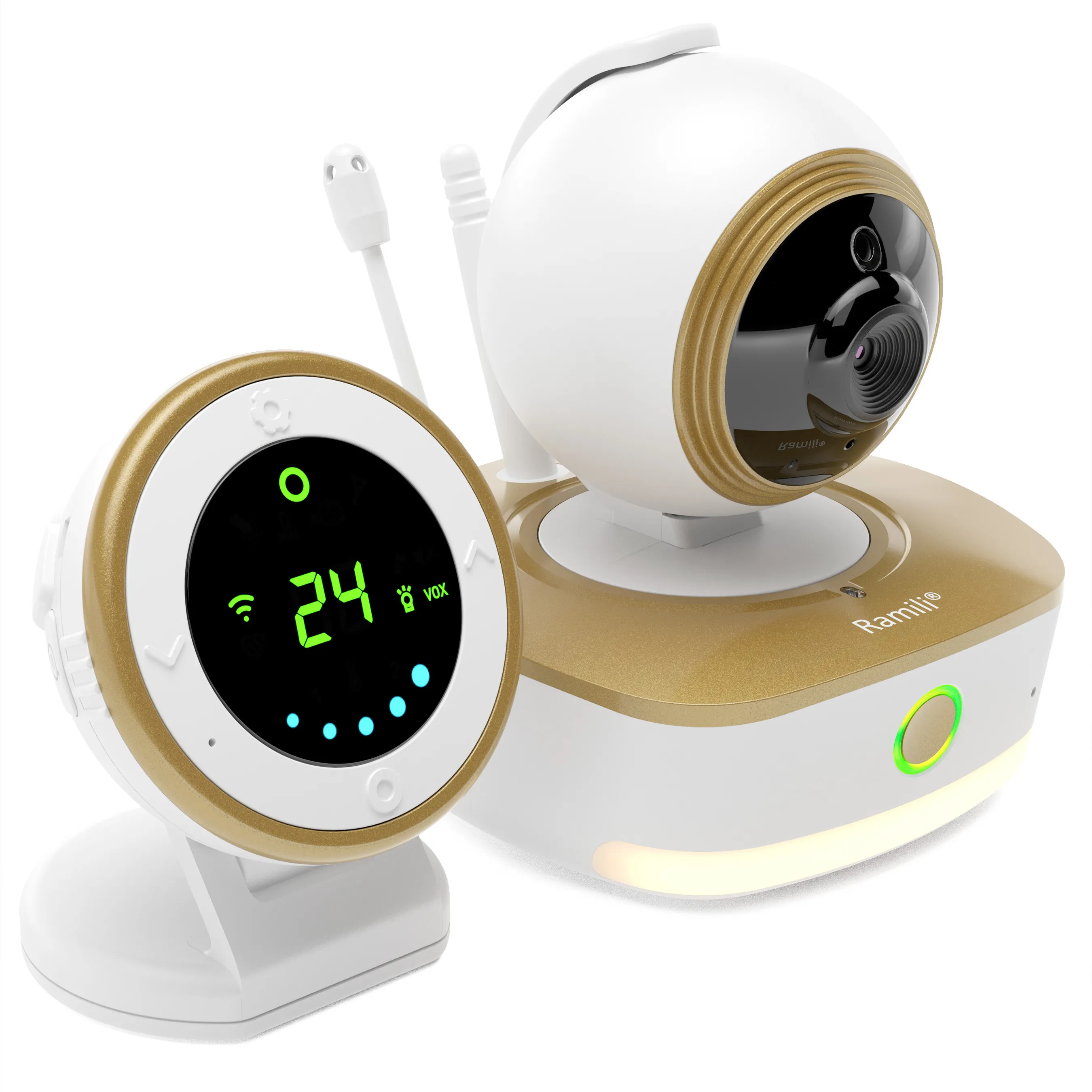 Видеоняня Ramili Baby 2-в-1 Wi-Fi Full HD радио с повышенной дальностью RV1800