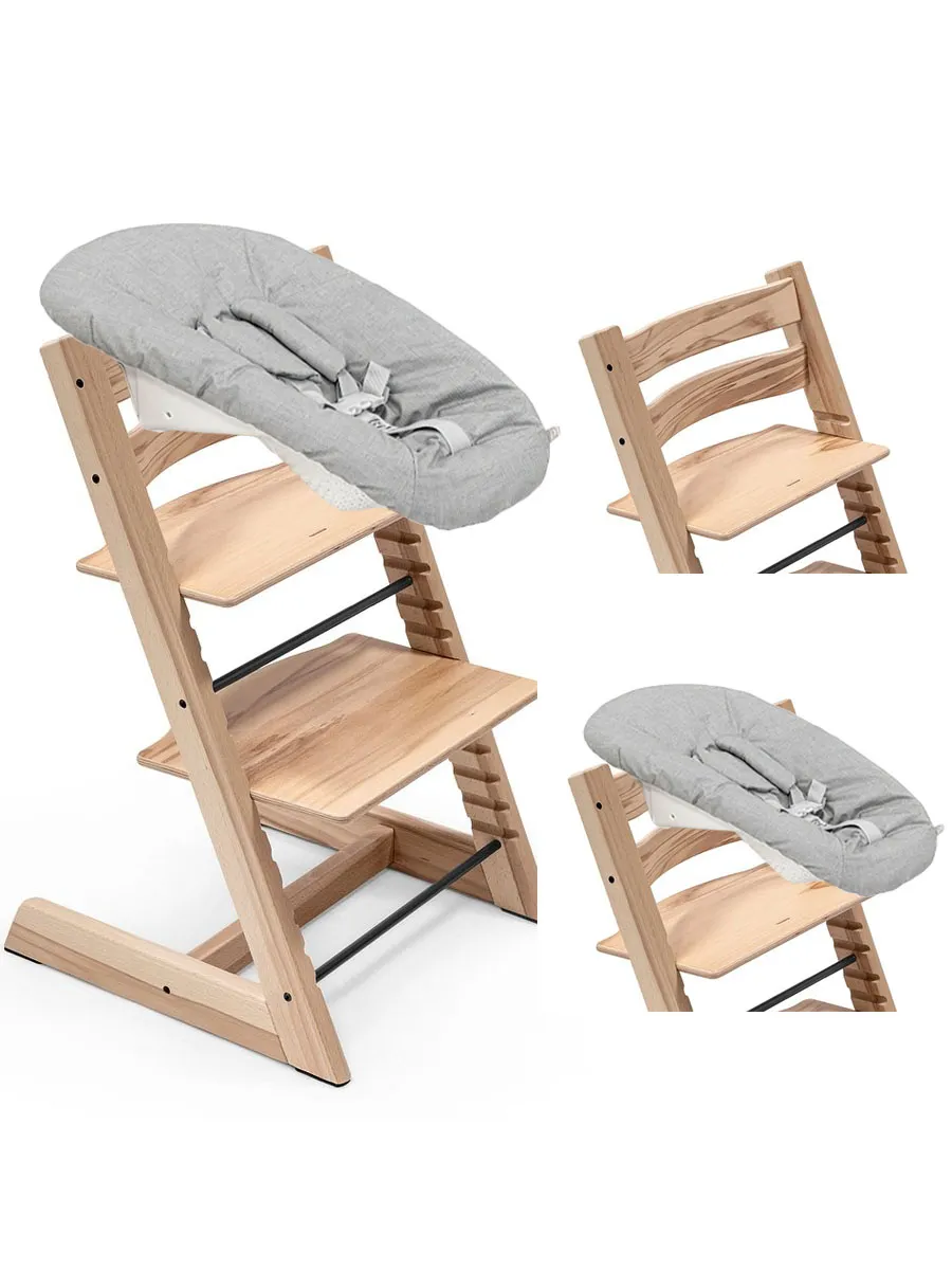 Стульчик растущий для новорожденных Stokke Tripp Trapp бук с сиденьем Newborn