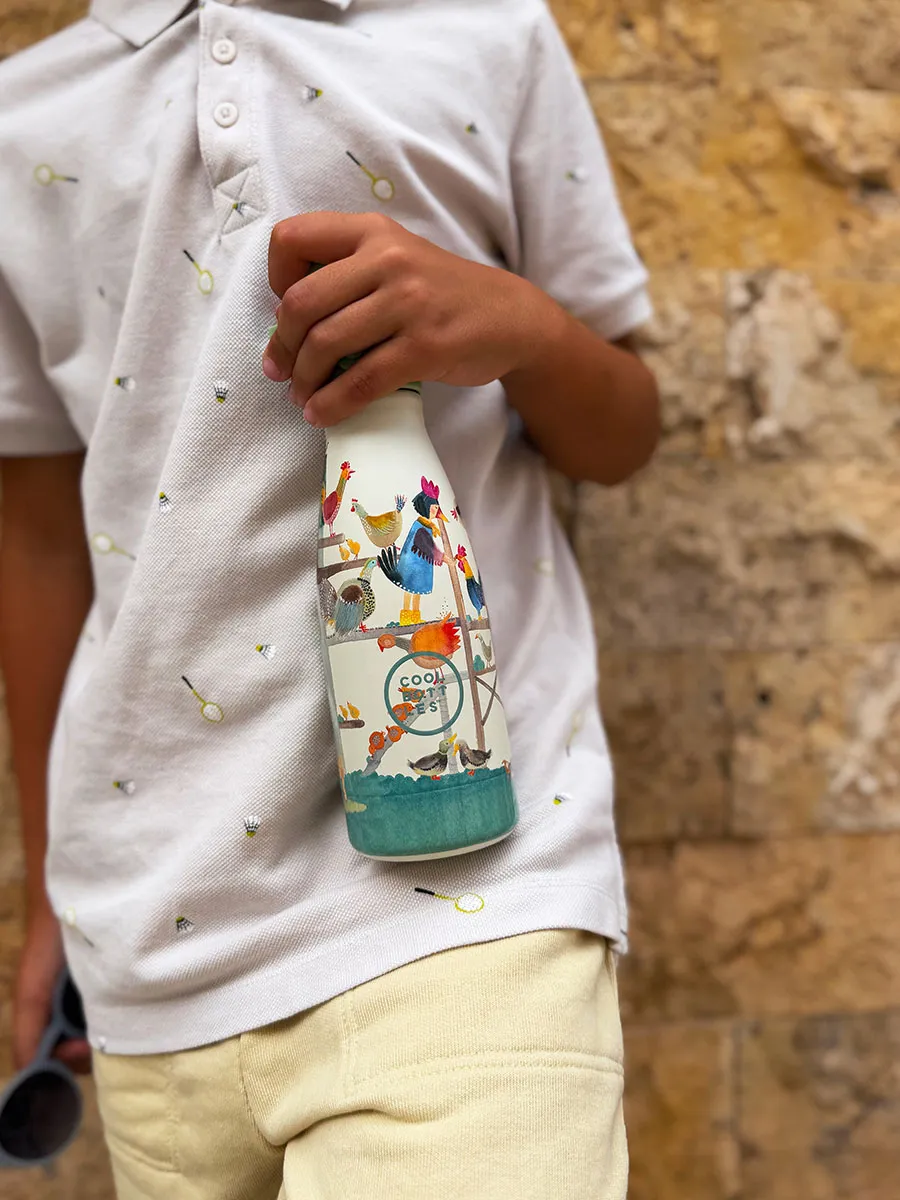 Термос-термобутылка Cool Bottles Kids серия Adventure Hen House 260мл CBBK26HH. Изображение 6