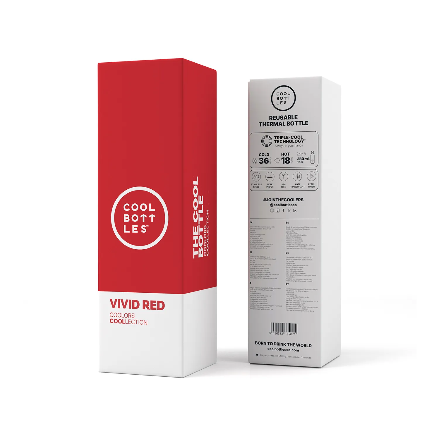 Термос-термобутылка Cool Bottles Vivid Red 350 мл CB350VIR