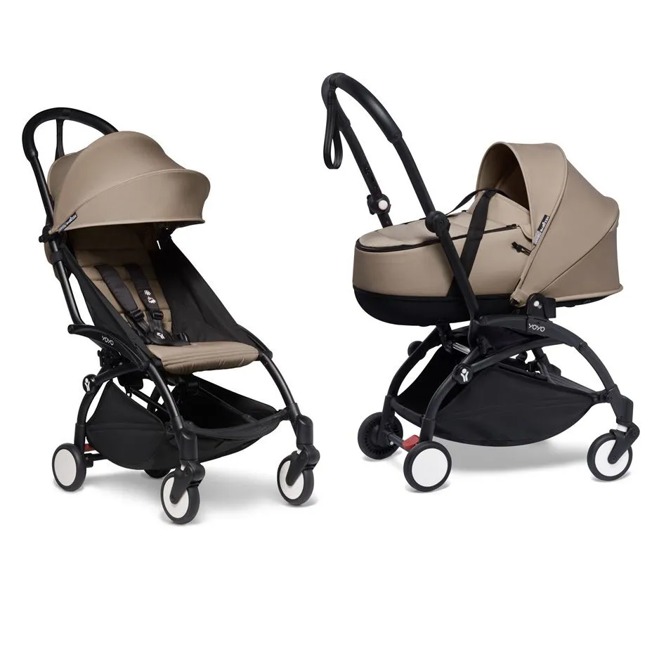 Коляска 2 в 1 Babyzen YOYO2 жесткая люлька (bassinet), рама черная