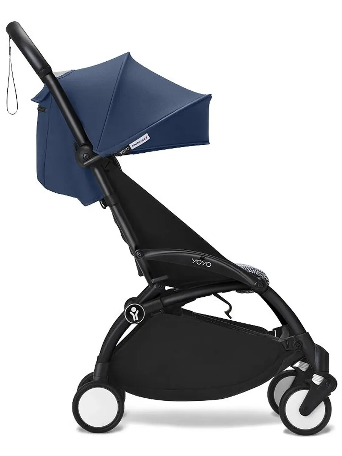 Коляска 2 в 1 STOKKE YOYO3 Эйр Франс синий, рама черная, люлька мягкая. Изображение 8