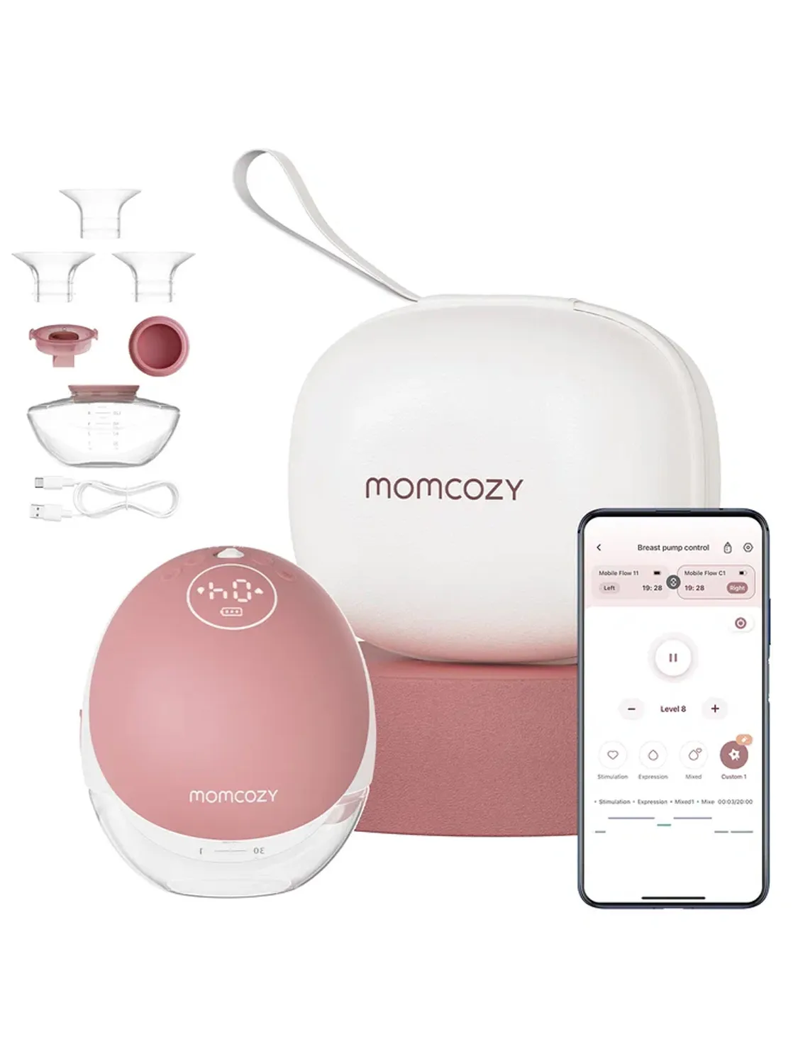 Молокоотсос Momcozy беспроводной портативный электрический BP223