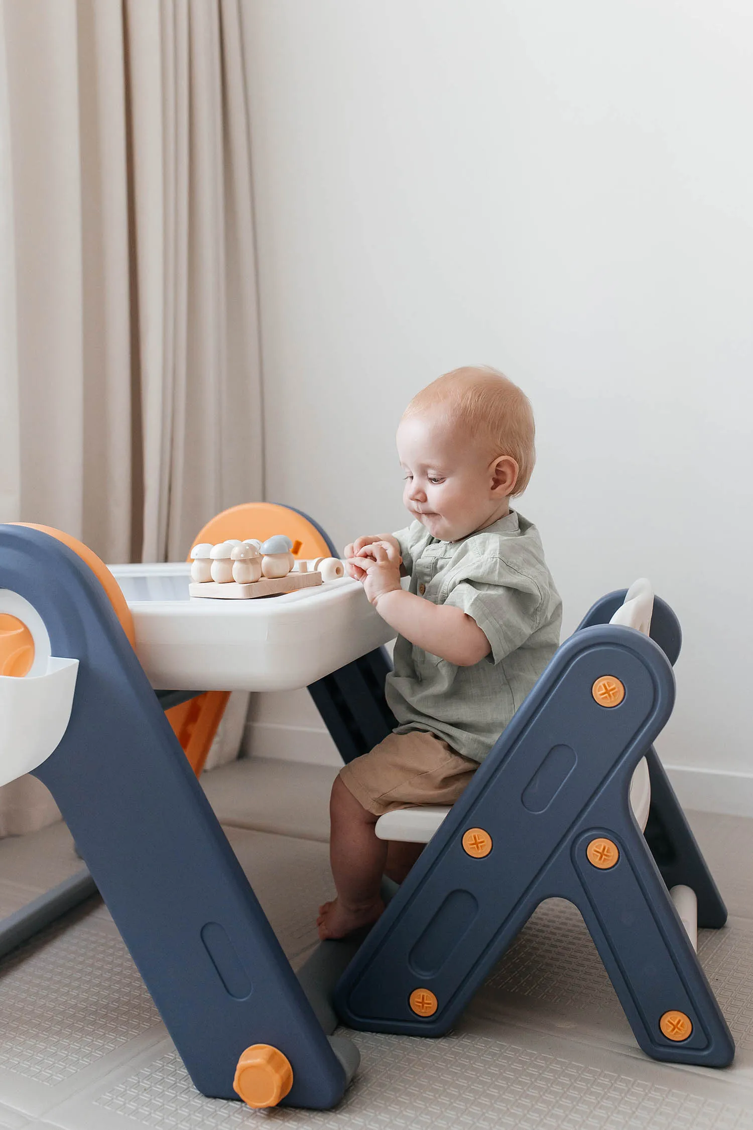 Стол со стульчиком 4 в 1 детский развивающий UNIX Kids Yellow PPT4IN1YEL