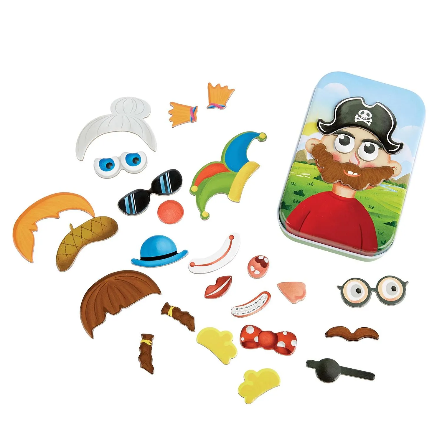 Настольная игра Hape «Собери смешной портрет»