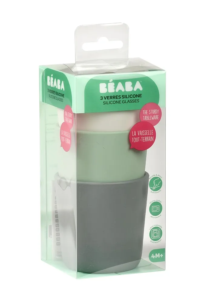 Набор Beaba Lot De 3 Verres Silicone из 3 силиконовых стаканов 180 мл 913545