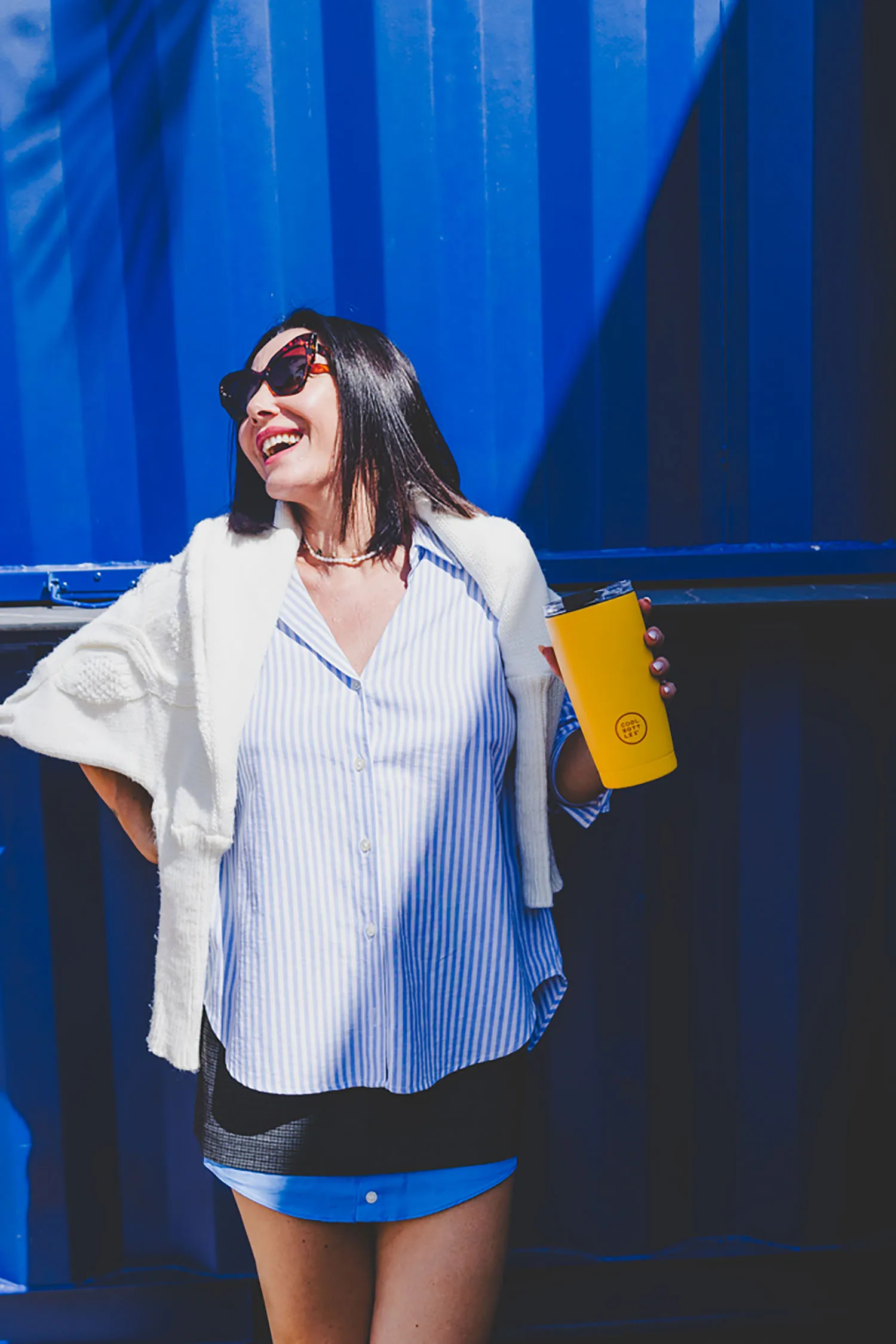 Термокружка Cool Bottles Tumbler Vivid Yellow 550 мл CBT55VIY