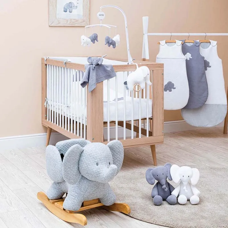 Игрушка мягкая музыкальная Nattou Soft Toy Tembo Jacquard Слоник 28 см 929370