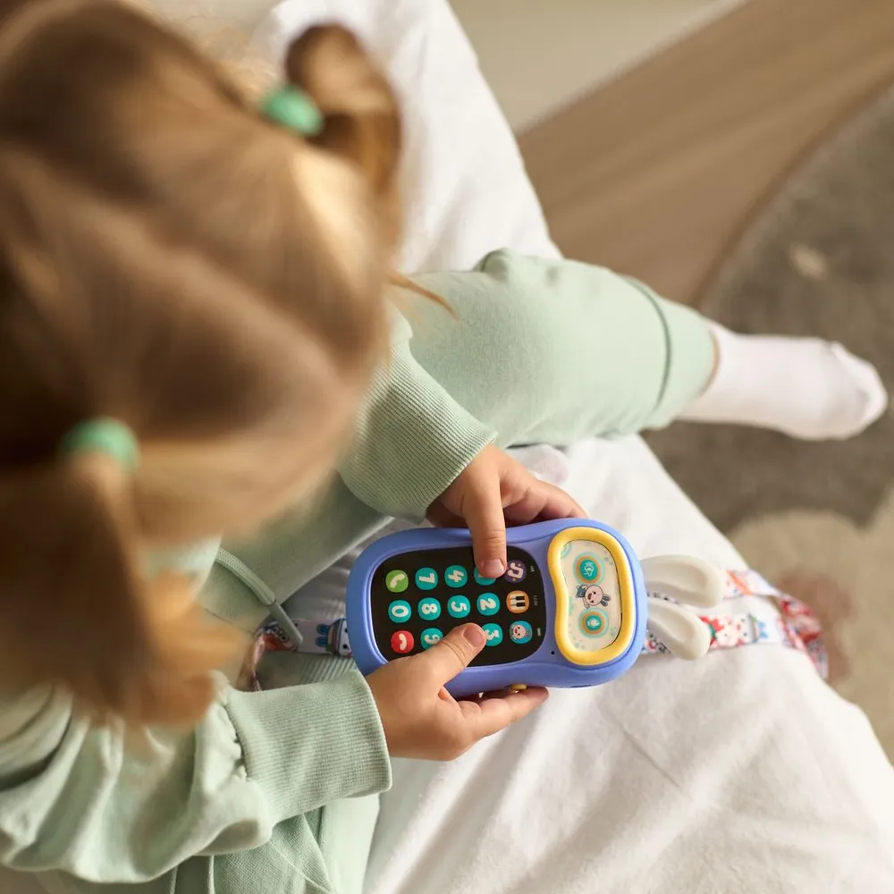 Интерактивная игрушка Alilo Телефон Ушастик-Лапочка P3 фиолетовый 60420