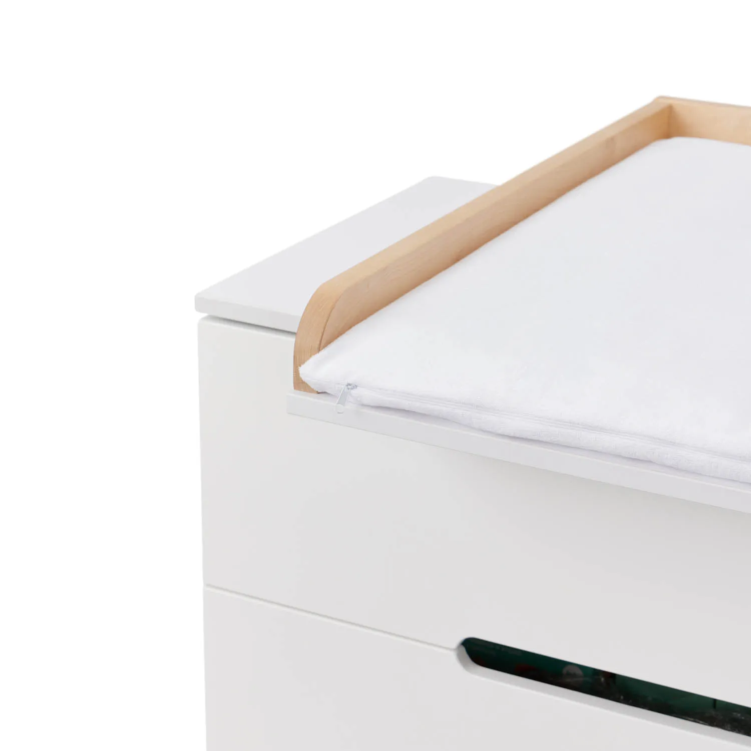 Матрас Happy Baby на пеленальный стол с чехлом на молнии, 50х73 см белый 95041