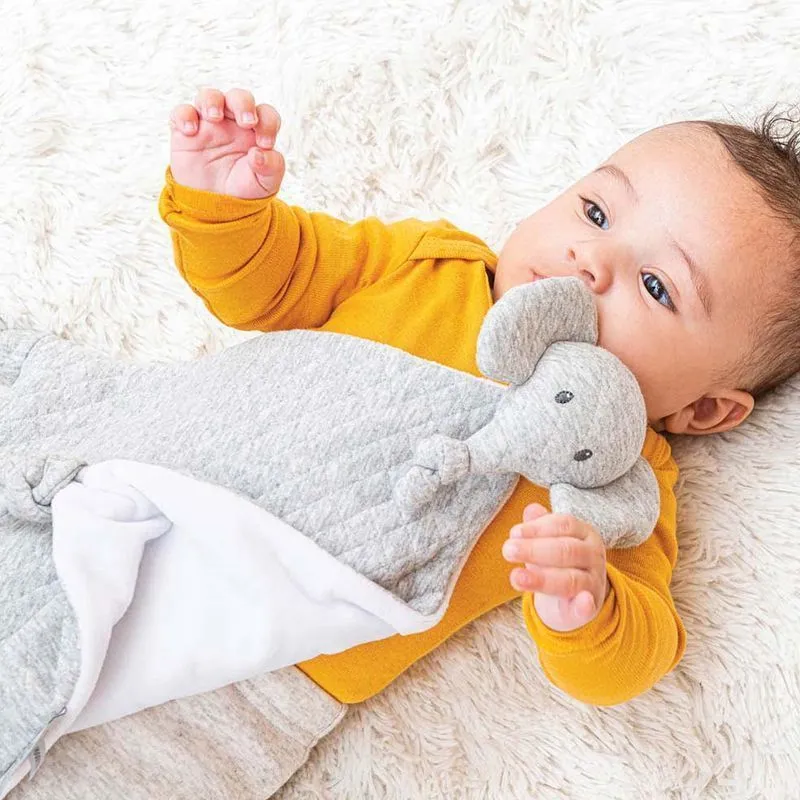 Игрушка мягкая музыкальная Nattou Soft Toy Tembo Jacquard Слоник 28 см 929370