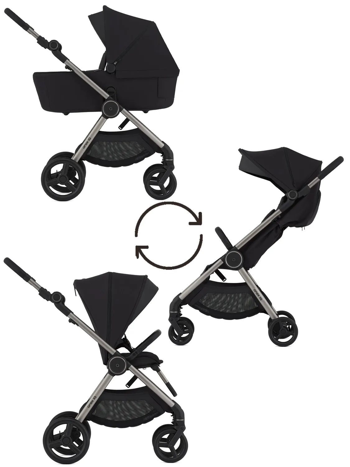 Коляска 2 в 1 ANEX iQ Premium Darke (iQ-20) 8885020503258. Изображение 1