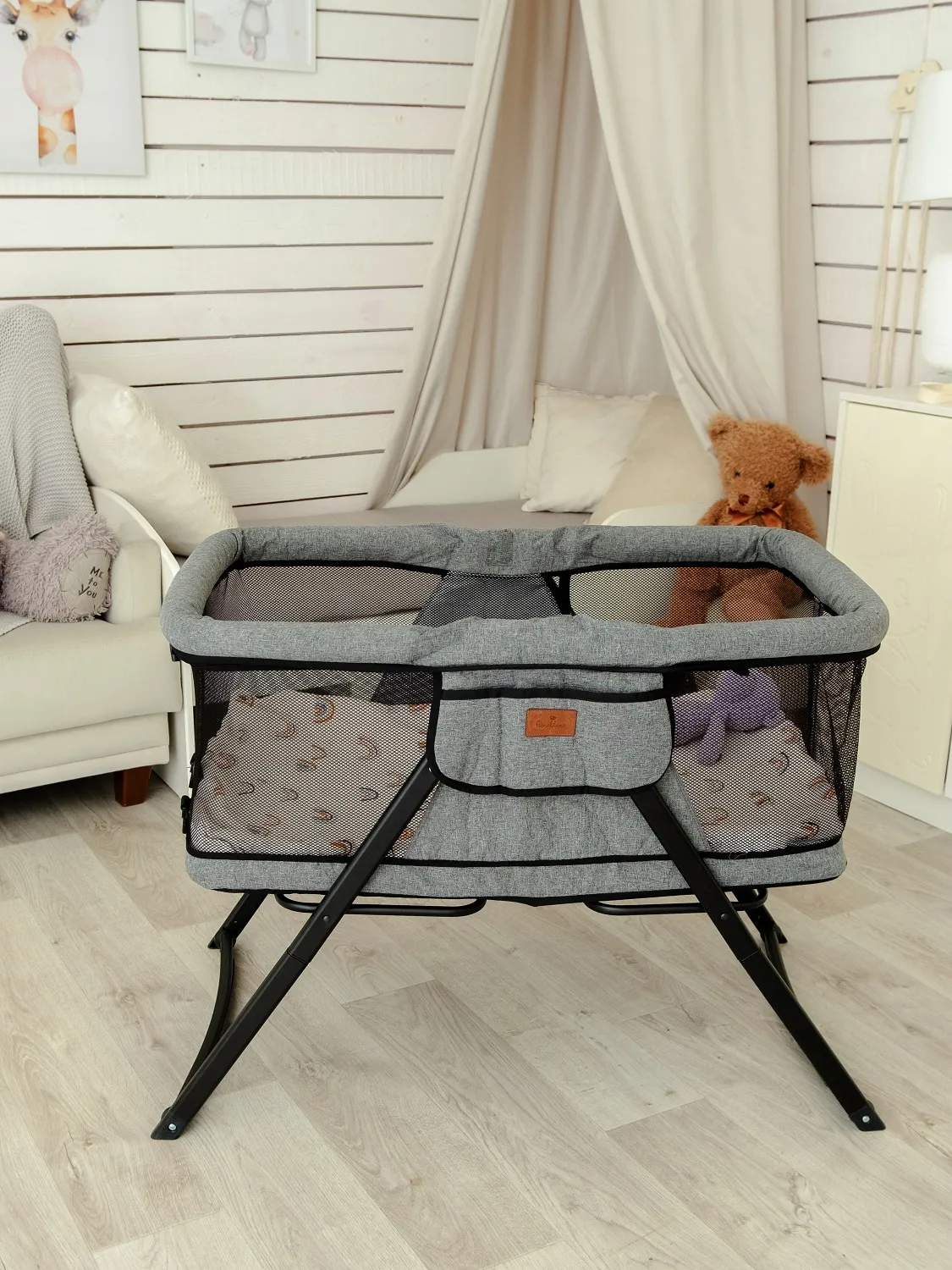 Промонабор Fiorellino: Пеленальный стол с матрасиком + Колыбель приставная