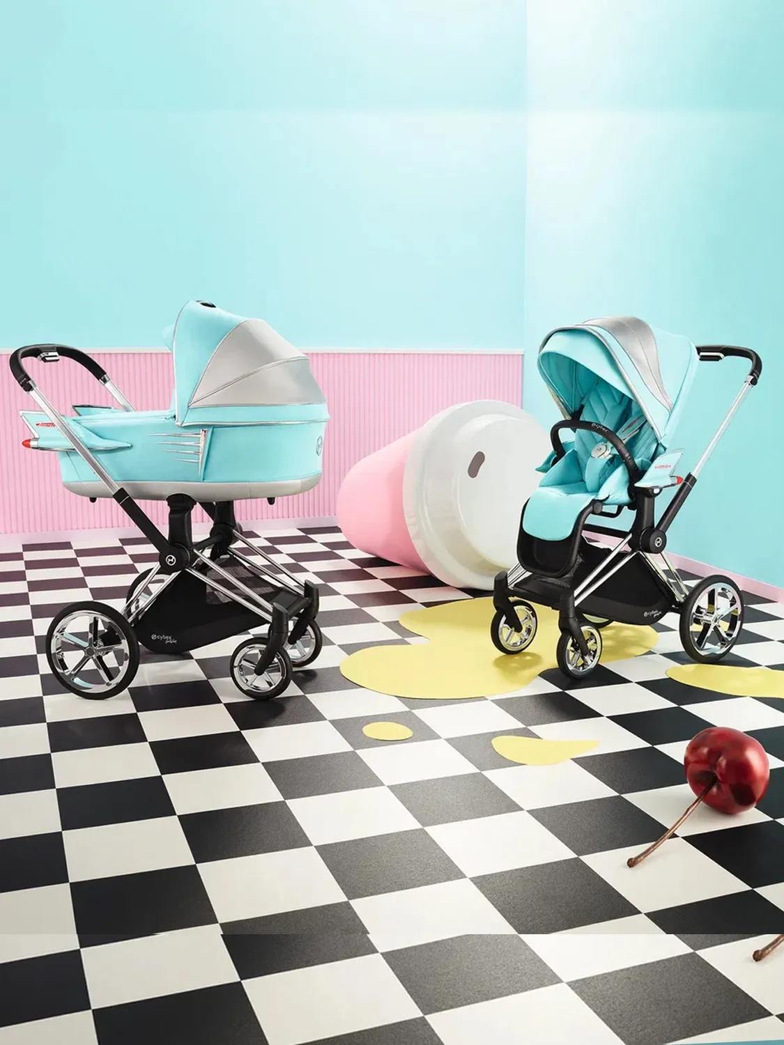 Коляска 2 в 1 Cybex Priam IV FE Jeremy Scott Car