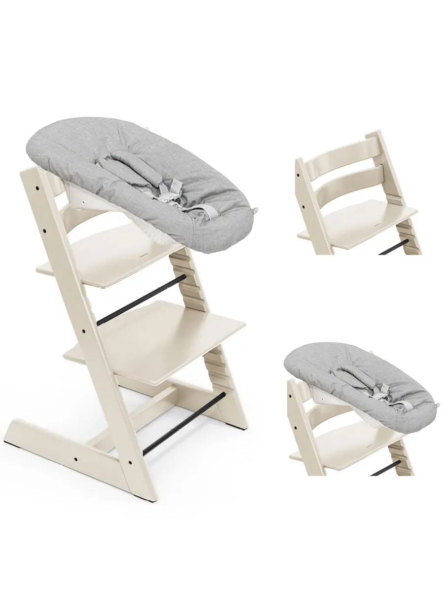 Стульчик растущий для новорожденных Stokke Tripp Trapp бук с сиденьем Newborn