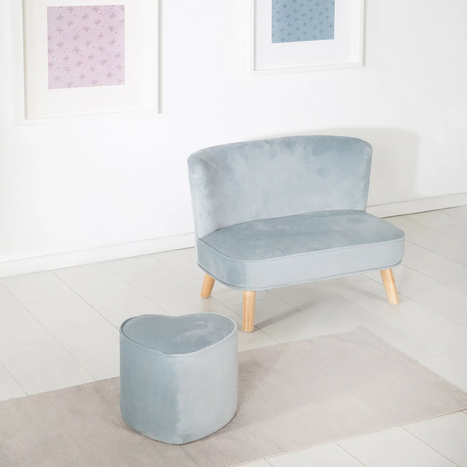 Детский велюровый диван Roba Lil Sofa