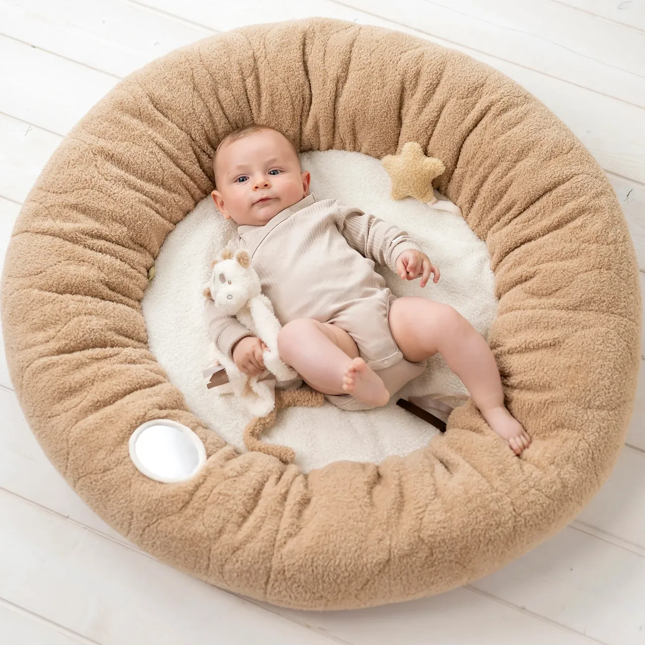 Коврик детский игровой круглый Nattou TEDDY с арками 856188