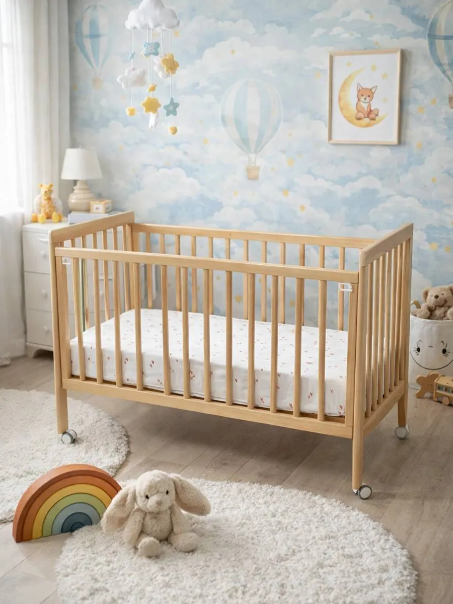 Кровать Lillaland 120х60 Lilla Aria Lite дерево Lil_lt_wood + матрас