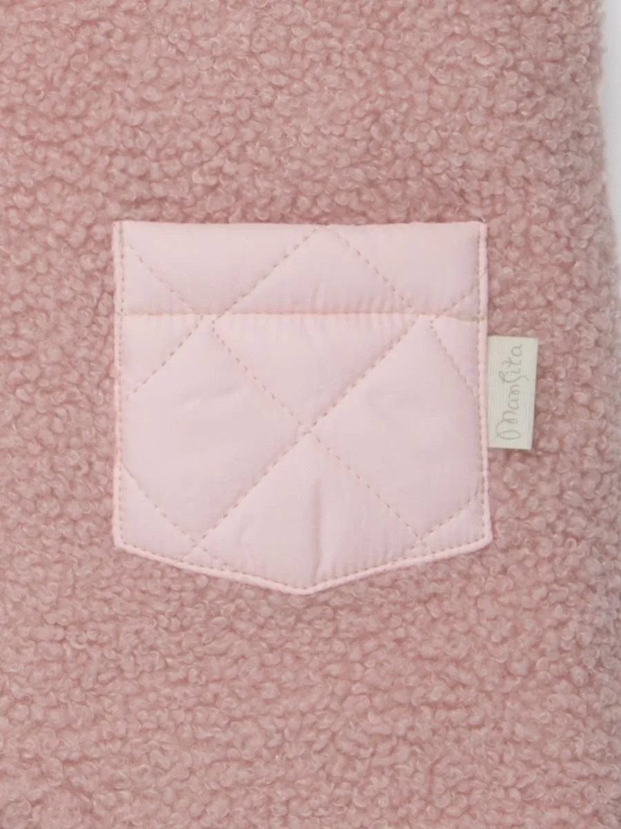 Комбинезон детский утепленный Mansita Teddy цвет розовый