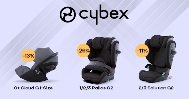 Готовьтесь к безопасным путешествиям с Cybex! Скидки до 26% на автокресла!