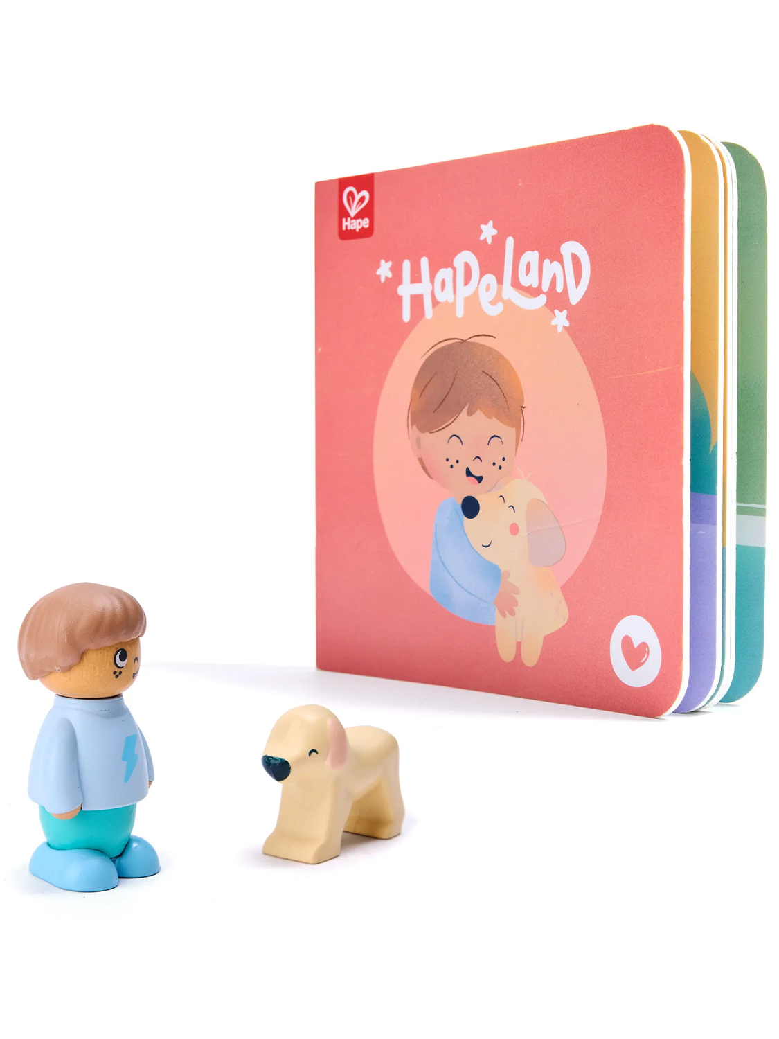 Набор игровой HAPE «Мальчик и собака» (детская иллюстрированная книга Hape Land) E3431_HP