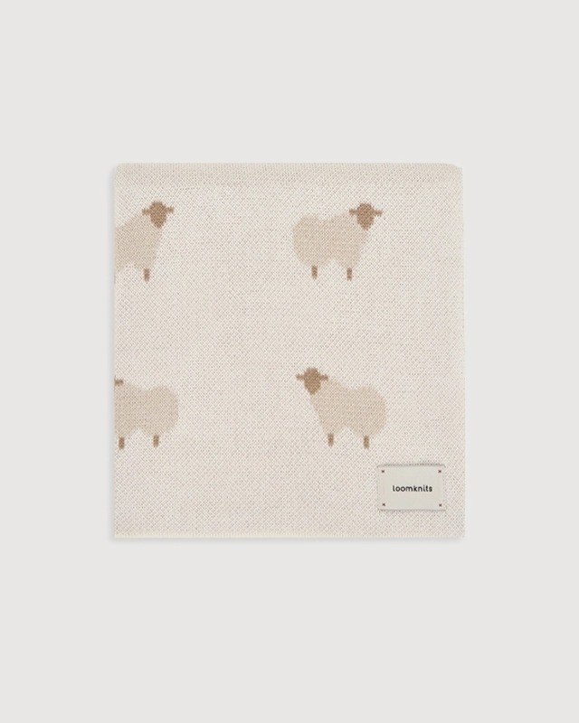 Плед детский 80х120 см LoomKnits Animal Sheeps