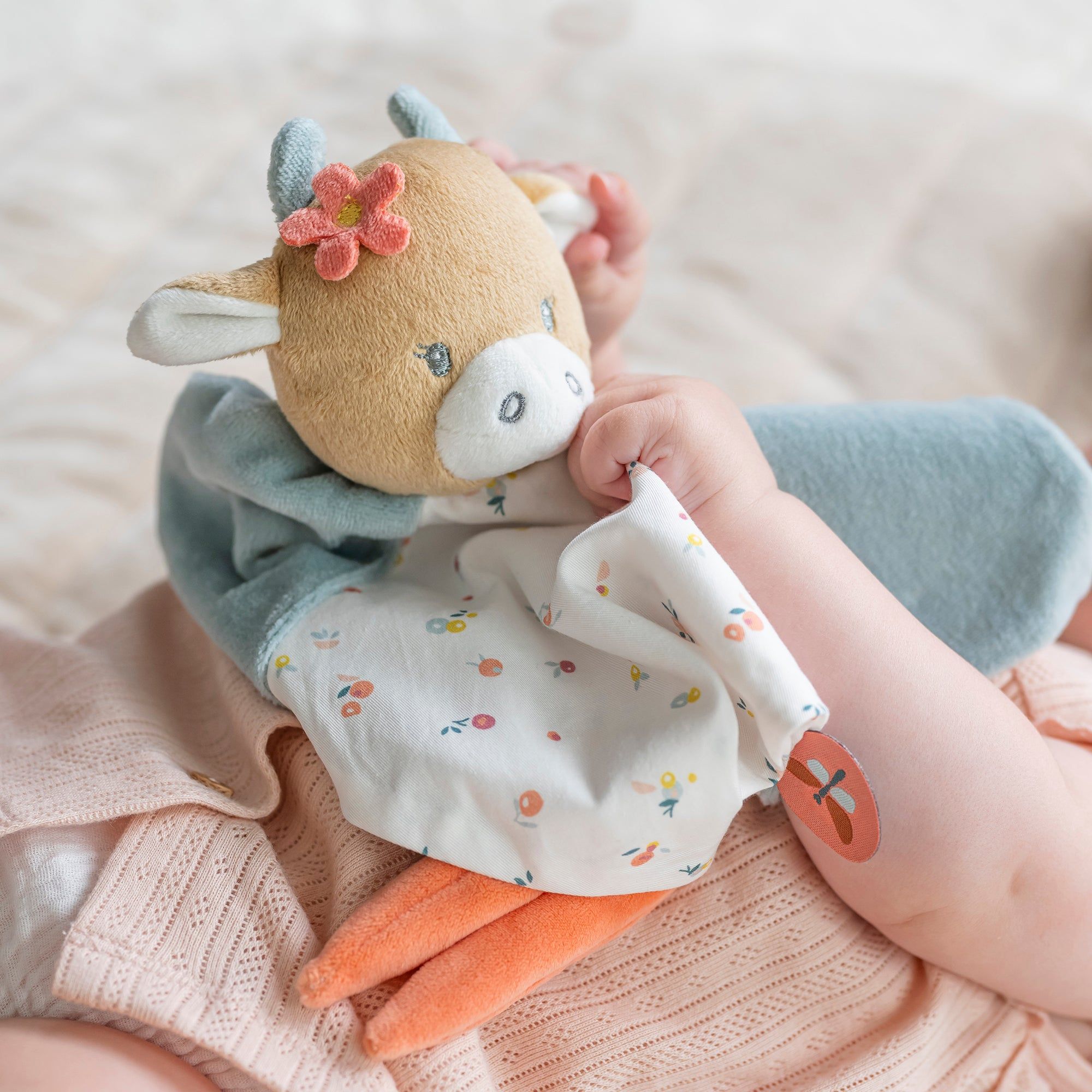 Игрушка мягкая Nattou Doudou MILA ZOË LANA Корова 266123