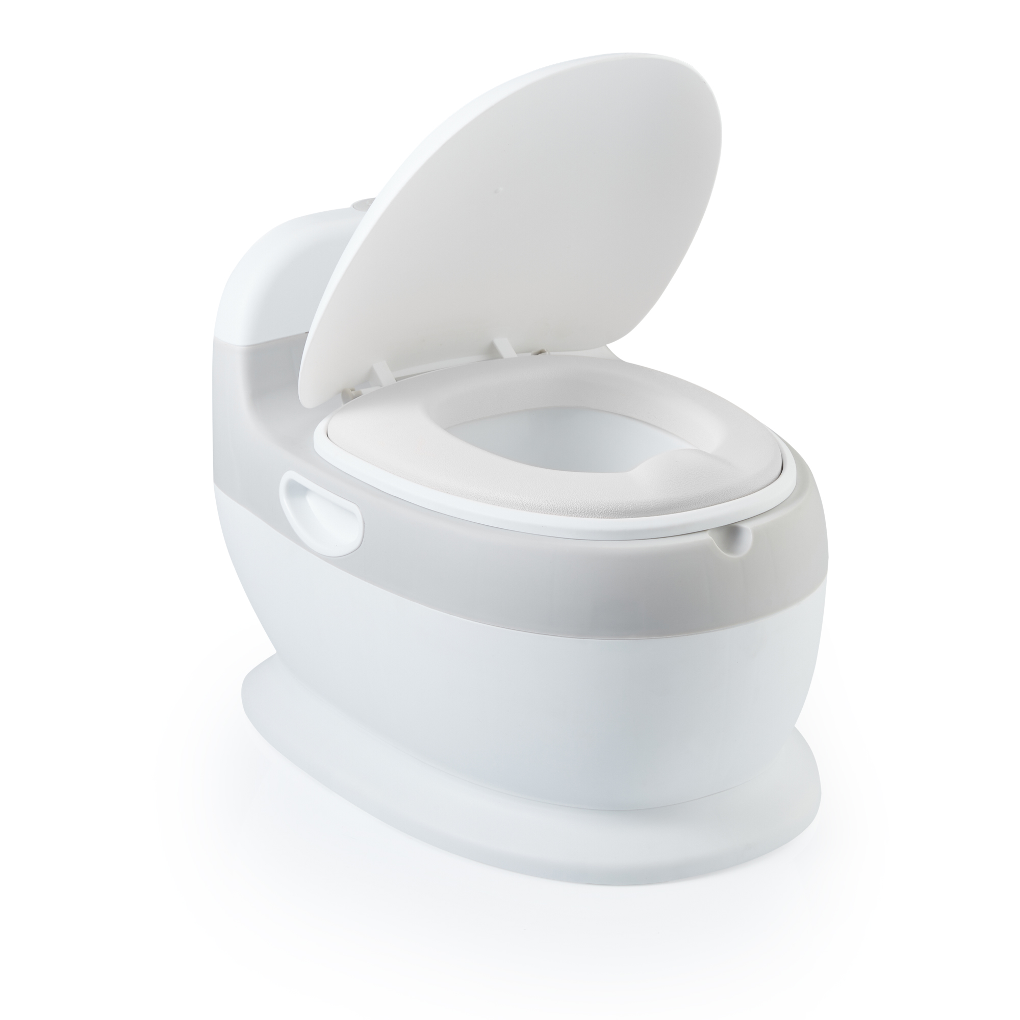 Горшок Happy Baby детский TOLLY в форме унитаза grey 34025