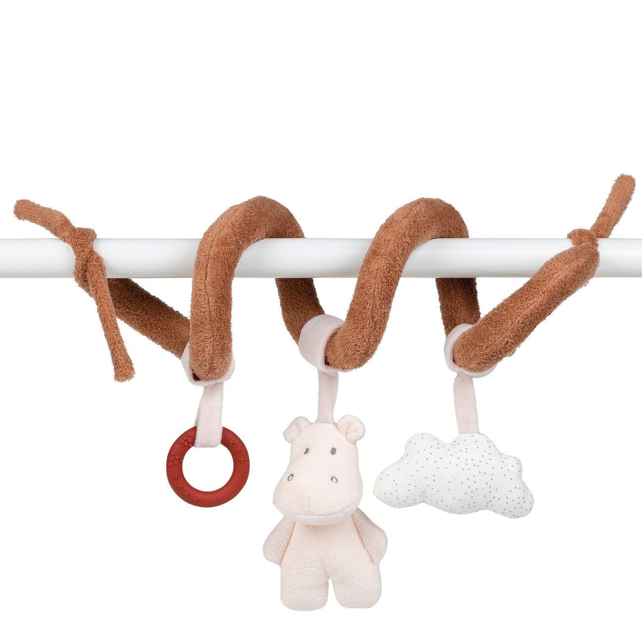 Игрушка мягкая Nattou Toy spiral Susie & Bonnie Бегемот и Кролик 508209