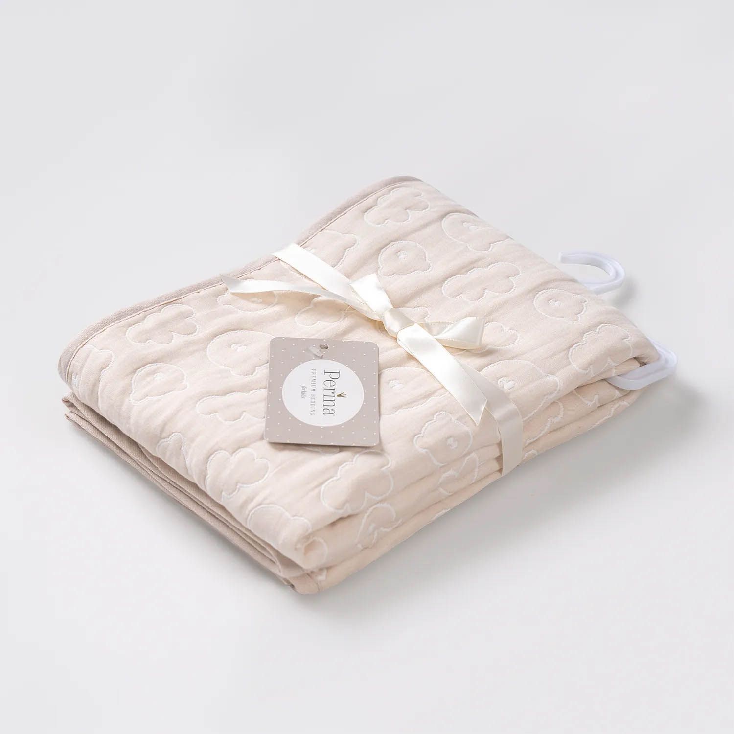 Плед детский PERINA Soft Cotton бежевый 110х80 см