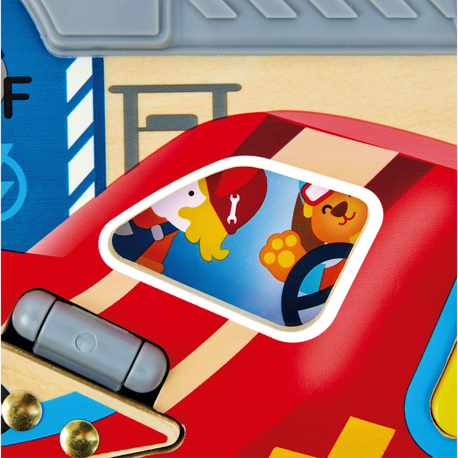 Игрушка HAPE развивающий бизиборд «Маленький гонщик» E1120_HP